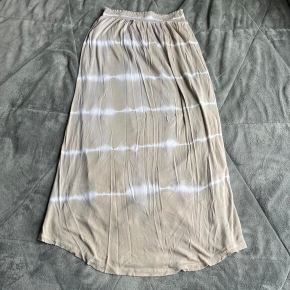Y2K Victoria’s Secret tan and white tie dye maxi skirt size XS - Picture 1 of 7